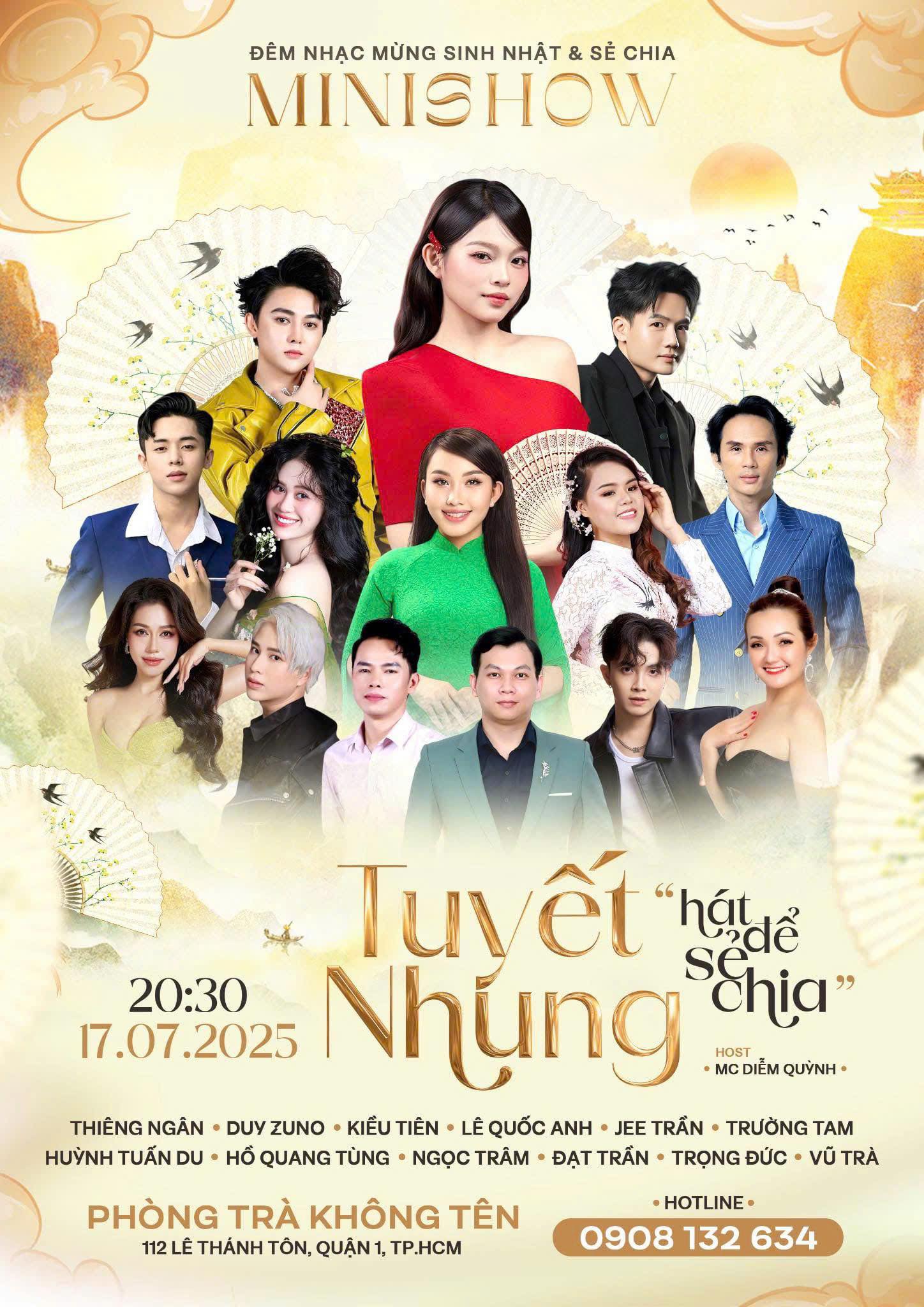 Lịch diễn phòng Trà Không Tên mới nhất