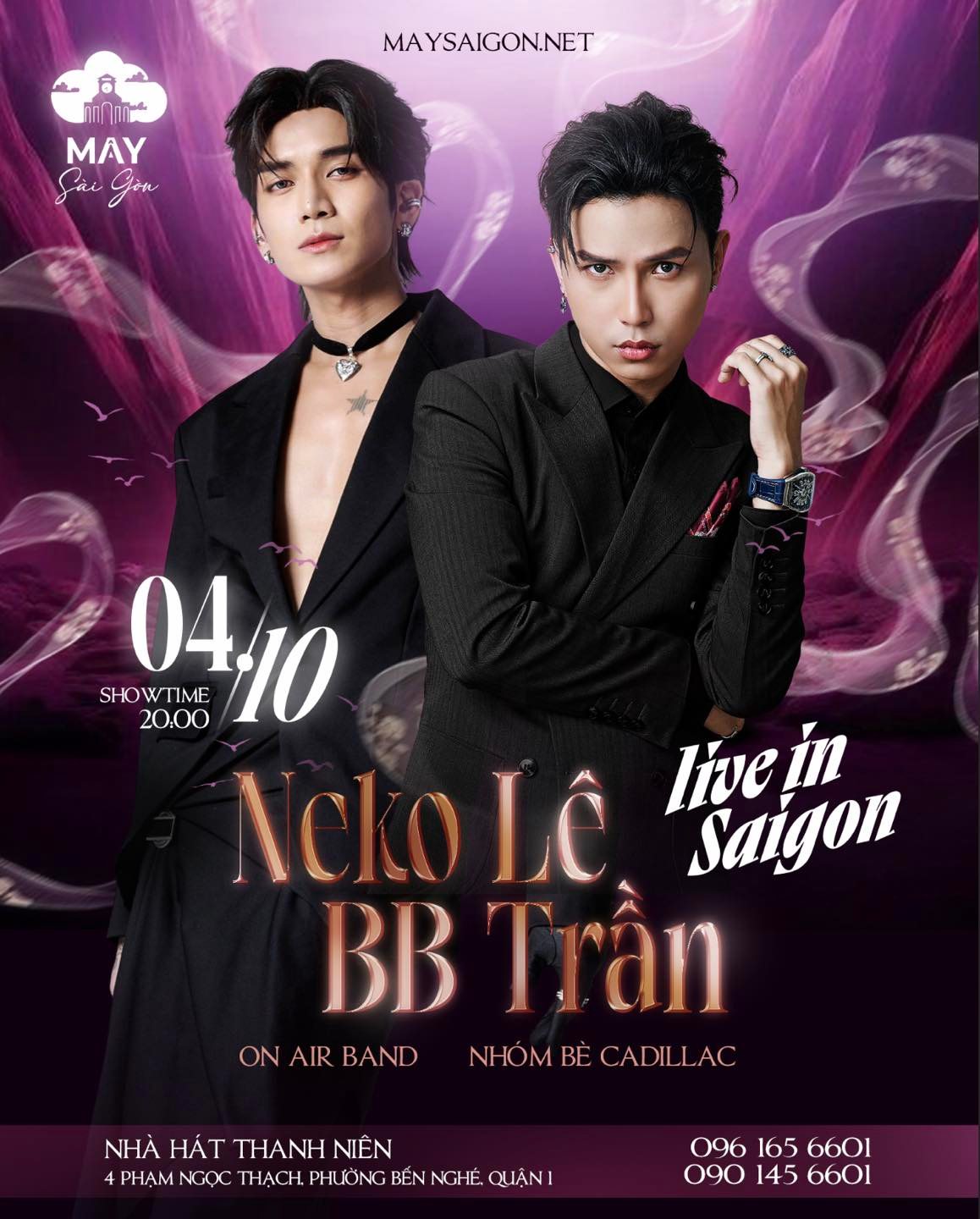 Lịch diễn phòng trà Mây Sài Gòn - Mây Lang Thang