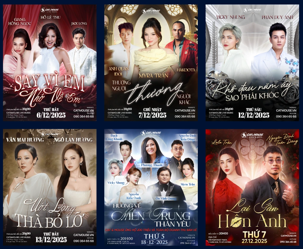 Cập nhật Lịch diễn phòng trà TPHCM mới nhất