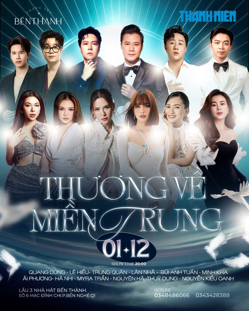 Lịch diễn phòng trà Bến Thành mới nhất