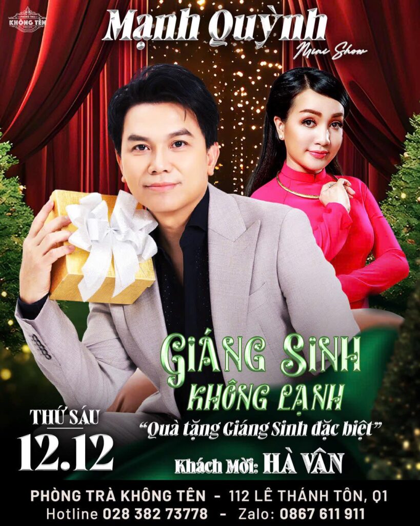 Lịch diễn phòng trà Không Tên mới nhất