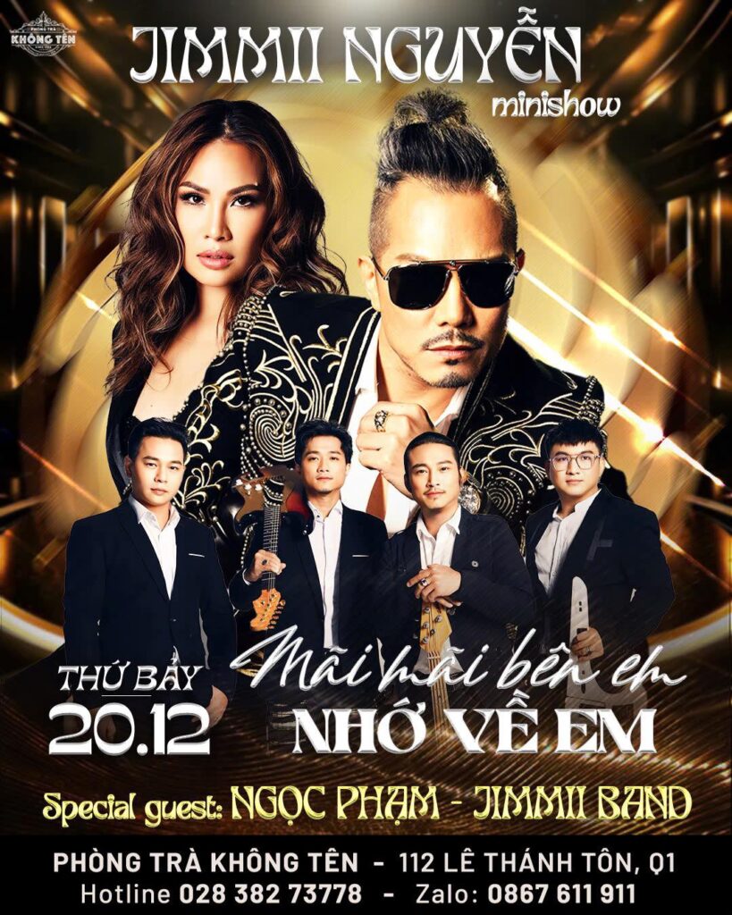 Lịch diễn phòng trà Không Tên mới nhất