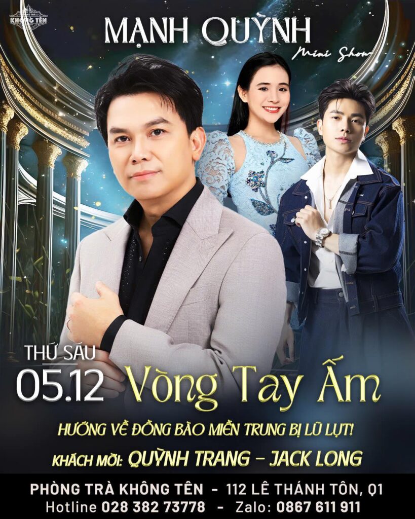 Lịch diễn phòng trà Không Tên mới nhất