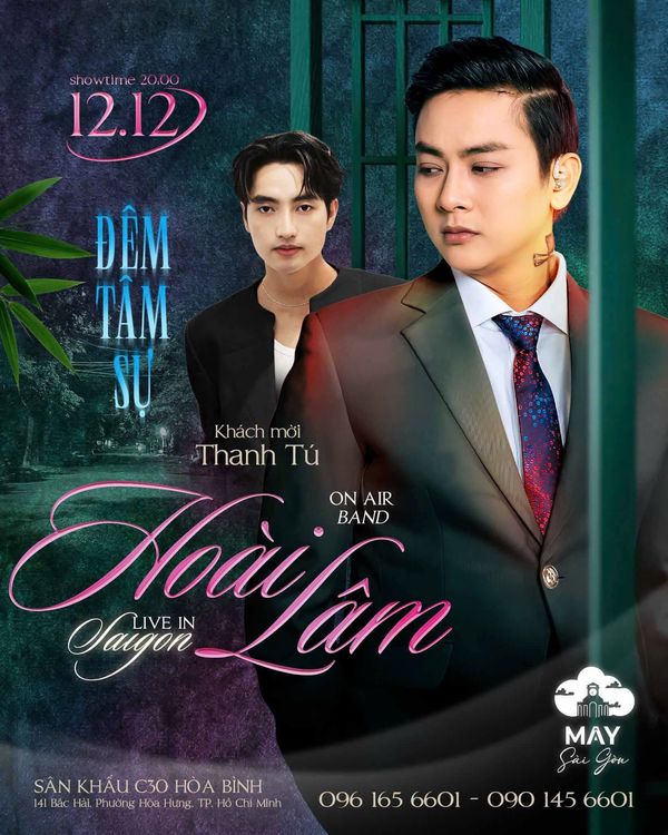 Lịch diễn phòng trà Mây Lang Tháng - Mây Sài Gòn mới nhất