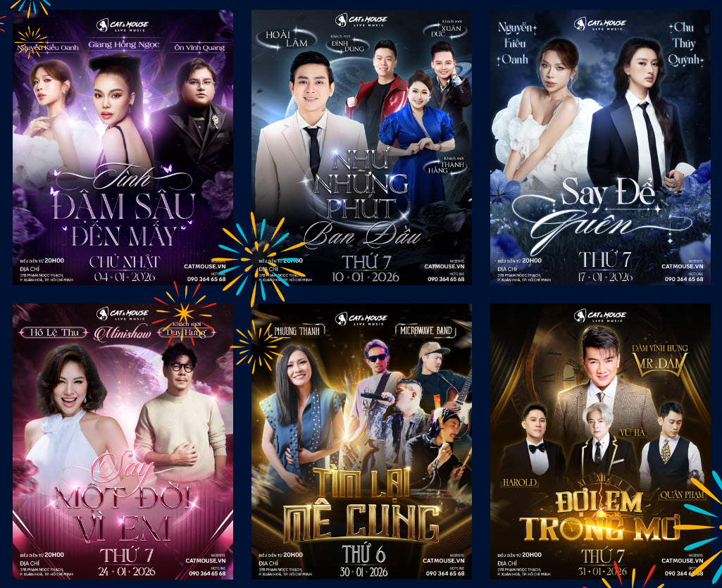 Cập nhật Lịch diễn phòng trà TPHCM mới nhất 2026