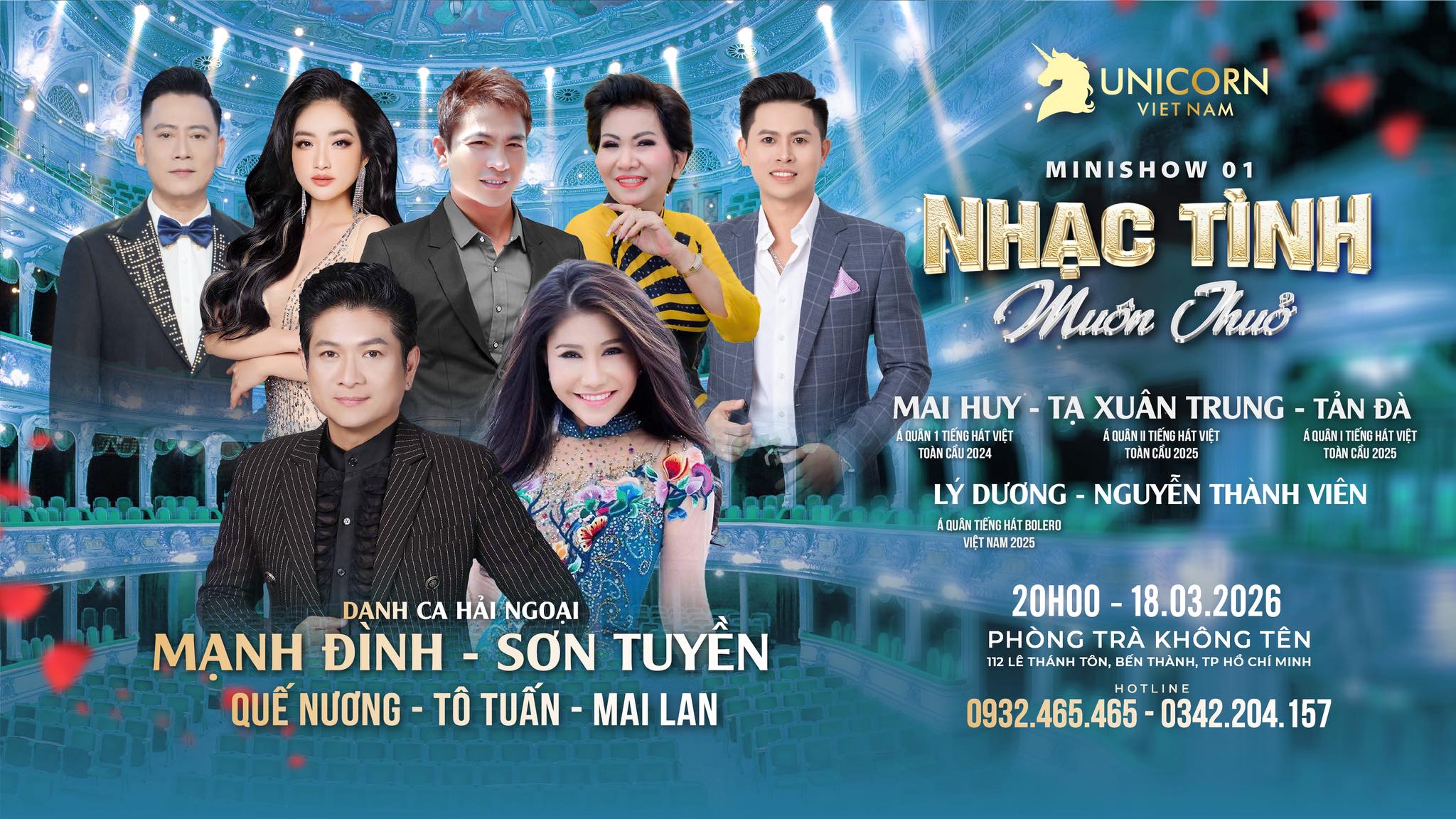 Lịch diễn phòng trà Không Tên