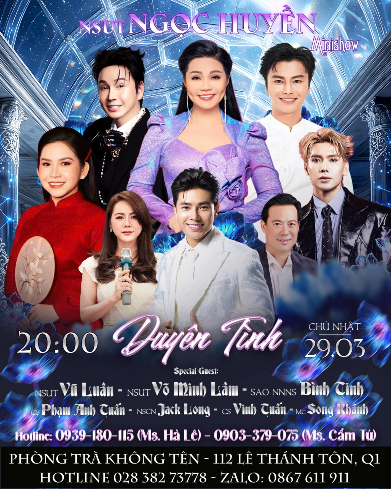 Lịch diễn phòng trà Không Tên