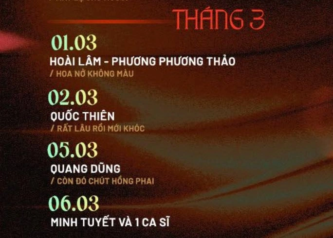 Lịch diễn phòng trà Bến Thành mới nhất